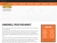Tablet Screenshot of camberwellfreshfoodmarket.com.au